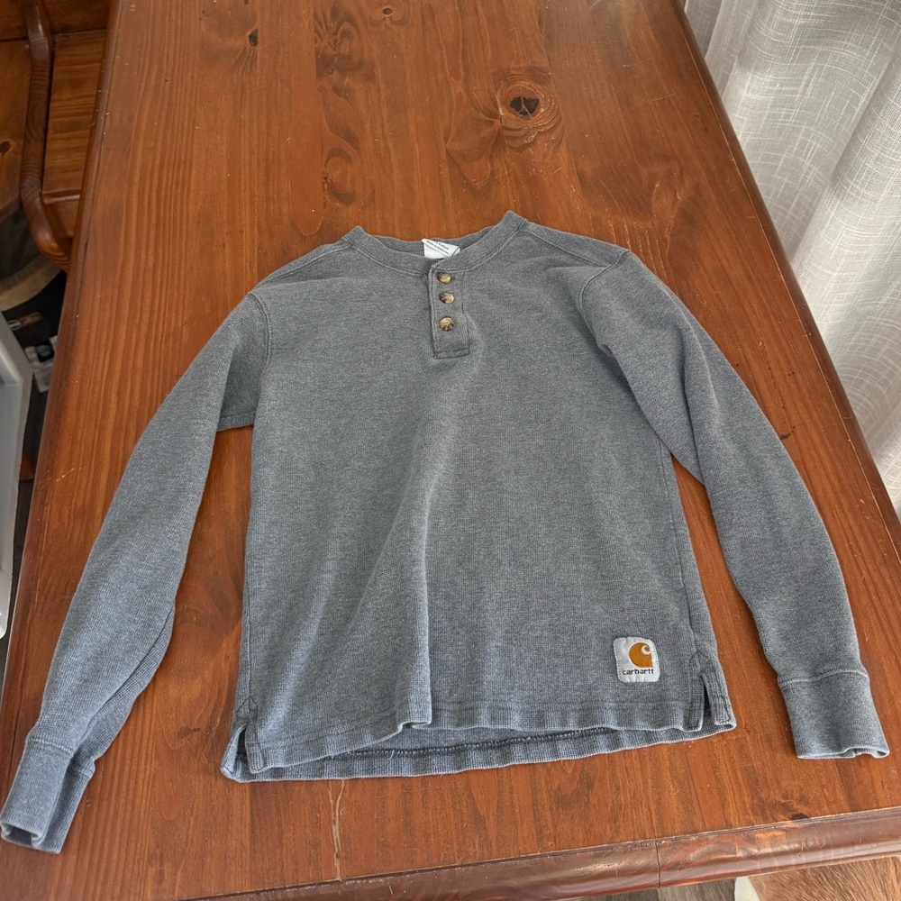 Boys Size Small (7-8) Gray Carhartt Long Sleeve Shirt